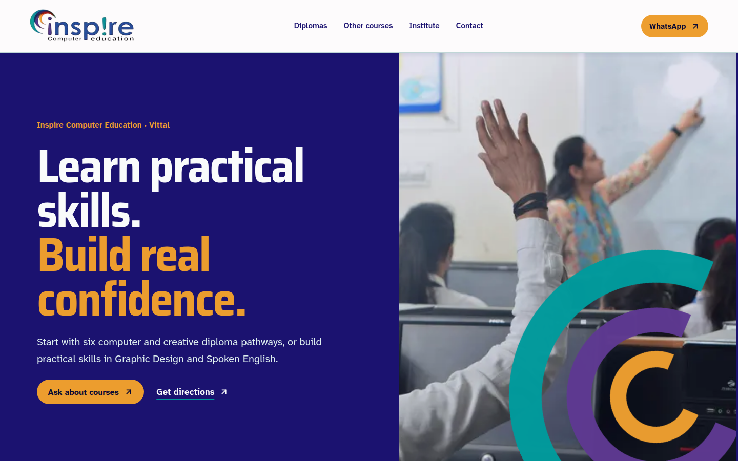 Inspire Computer Education homepage